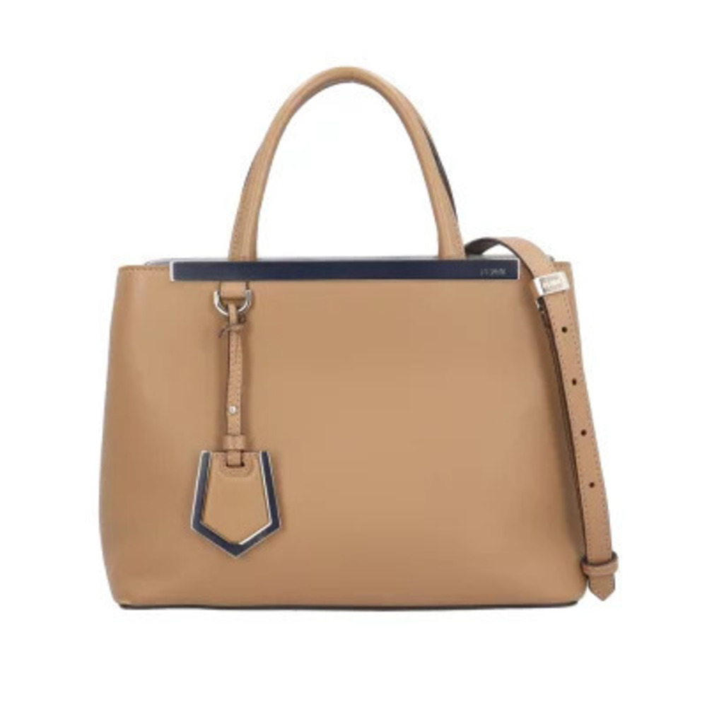 Fendi Toujours Shoulder Bag Leather Brown